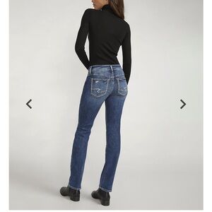 Silver Jeans - Britt curvy fit low rise Straight Leg Denim